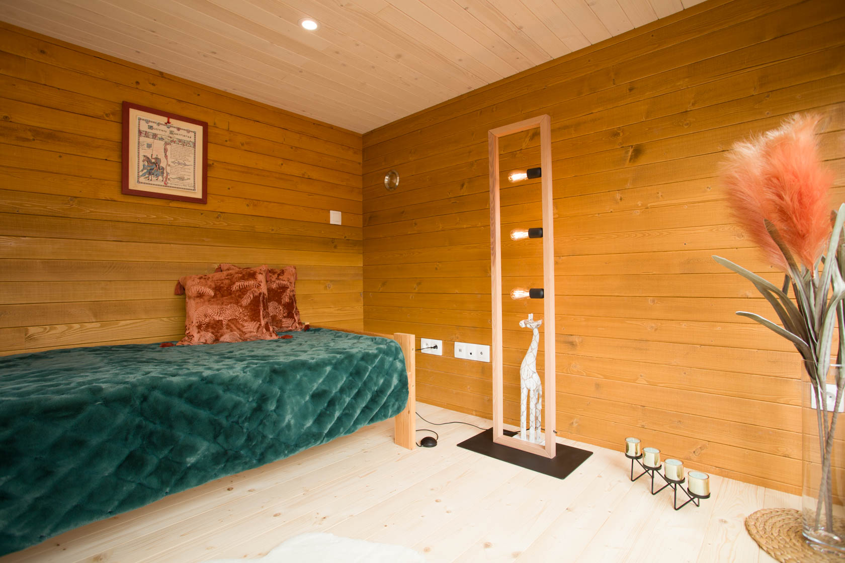 chambre sur mezzanine tiny house française