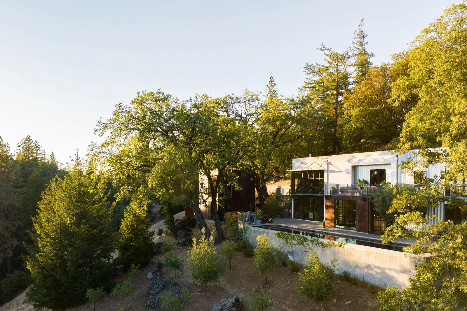 maison contemporaine avec piscine