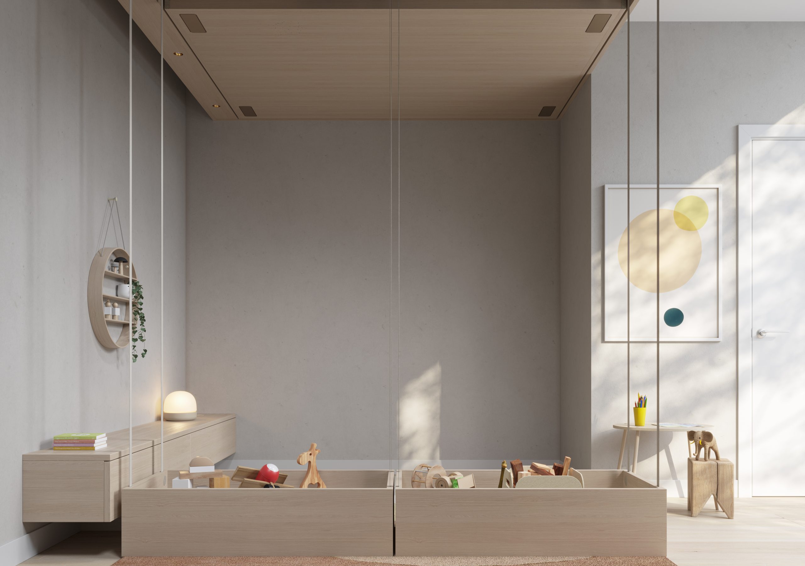salle de jeu avec rangements bois salle de jeu avec rangements bois