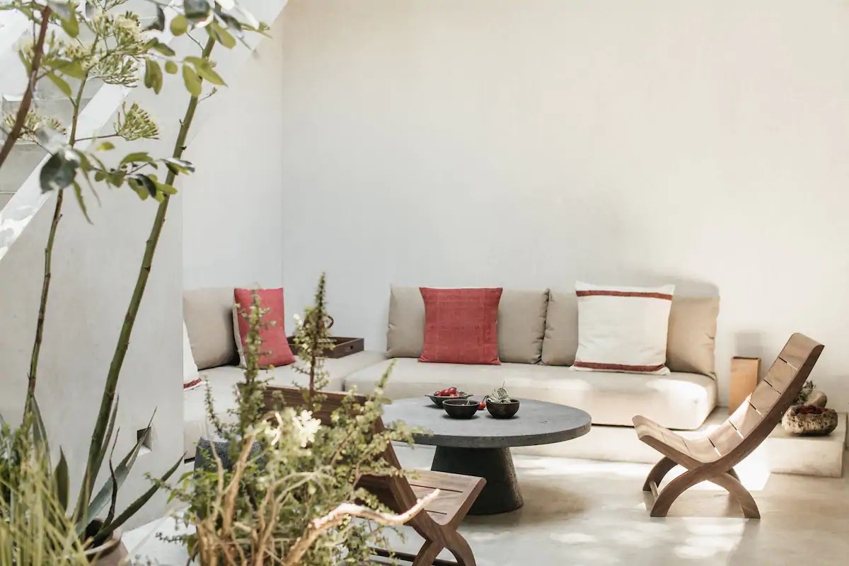 terrasse décoration minimaliste et naturelle