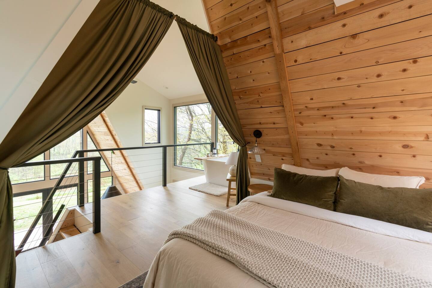 chambre loft sur mezzanine