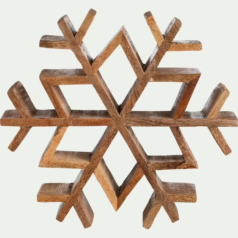flocon de neige en bois flocon de neige en bois