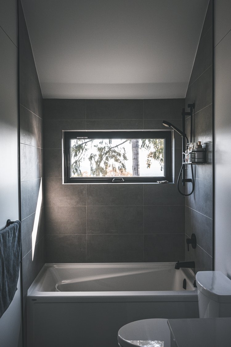 salle de bain grise design