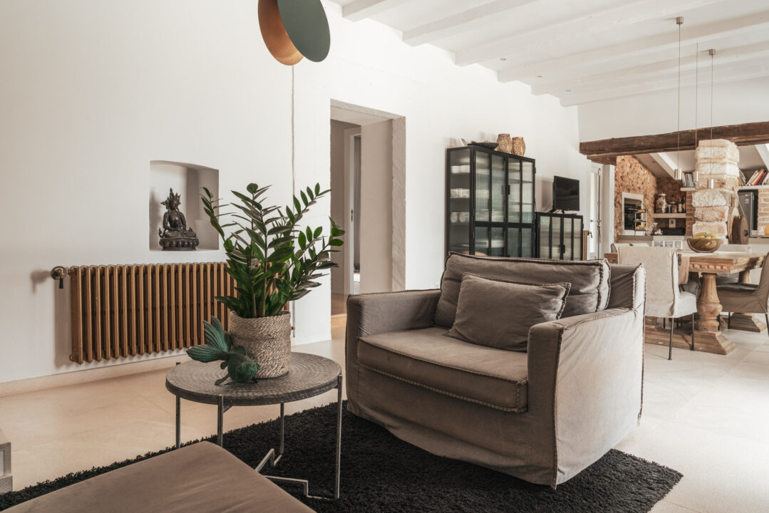 salon maison en pierres Majorque Casa Oliva salon maison en pierres Majorque Casa Oliva