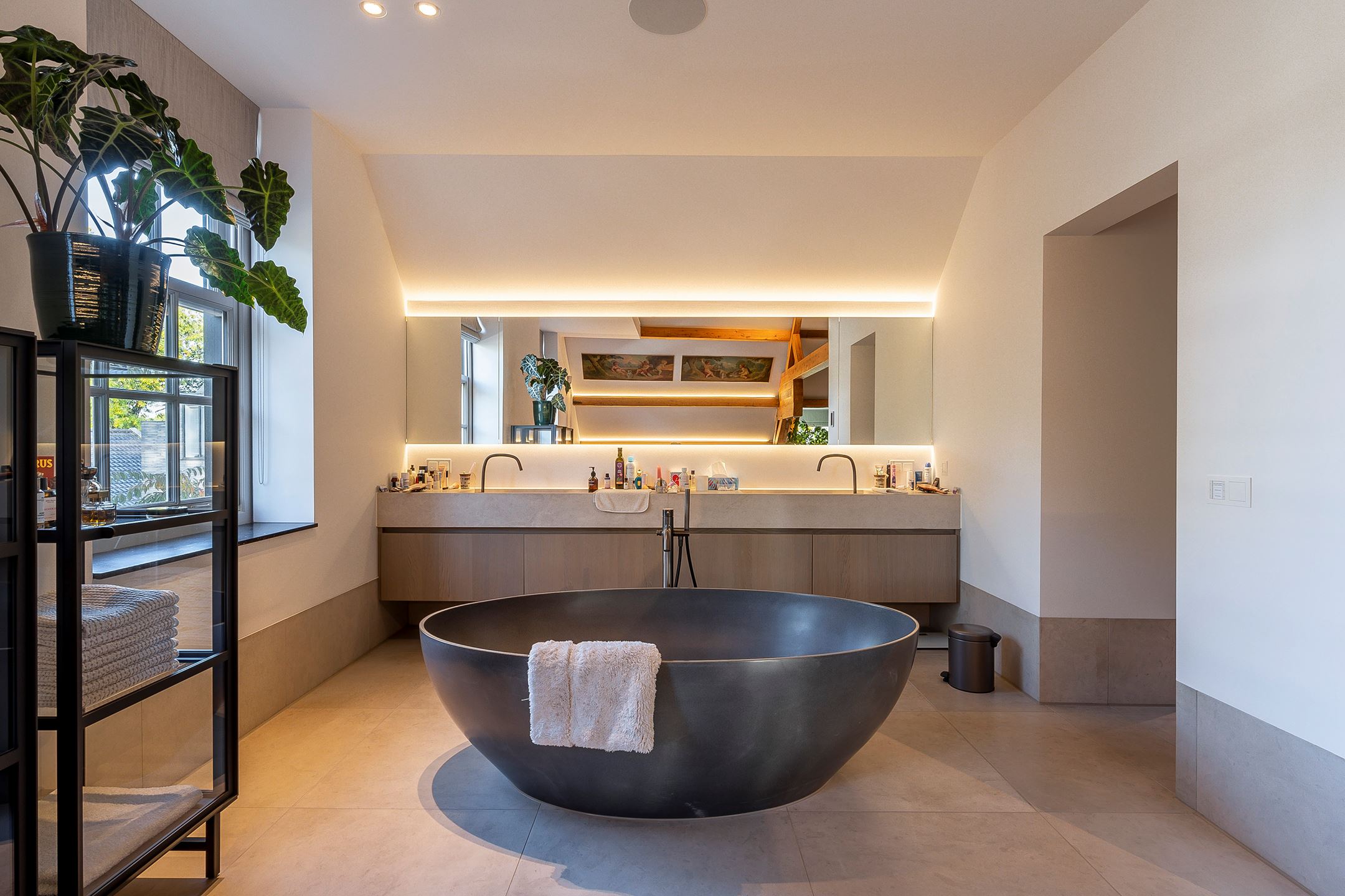 salle de bain design baignoire îlot grise salle de bain design baignoire îlot grise