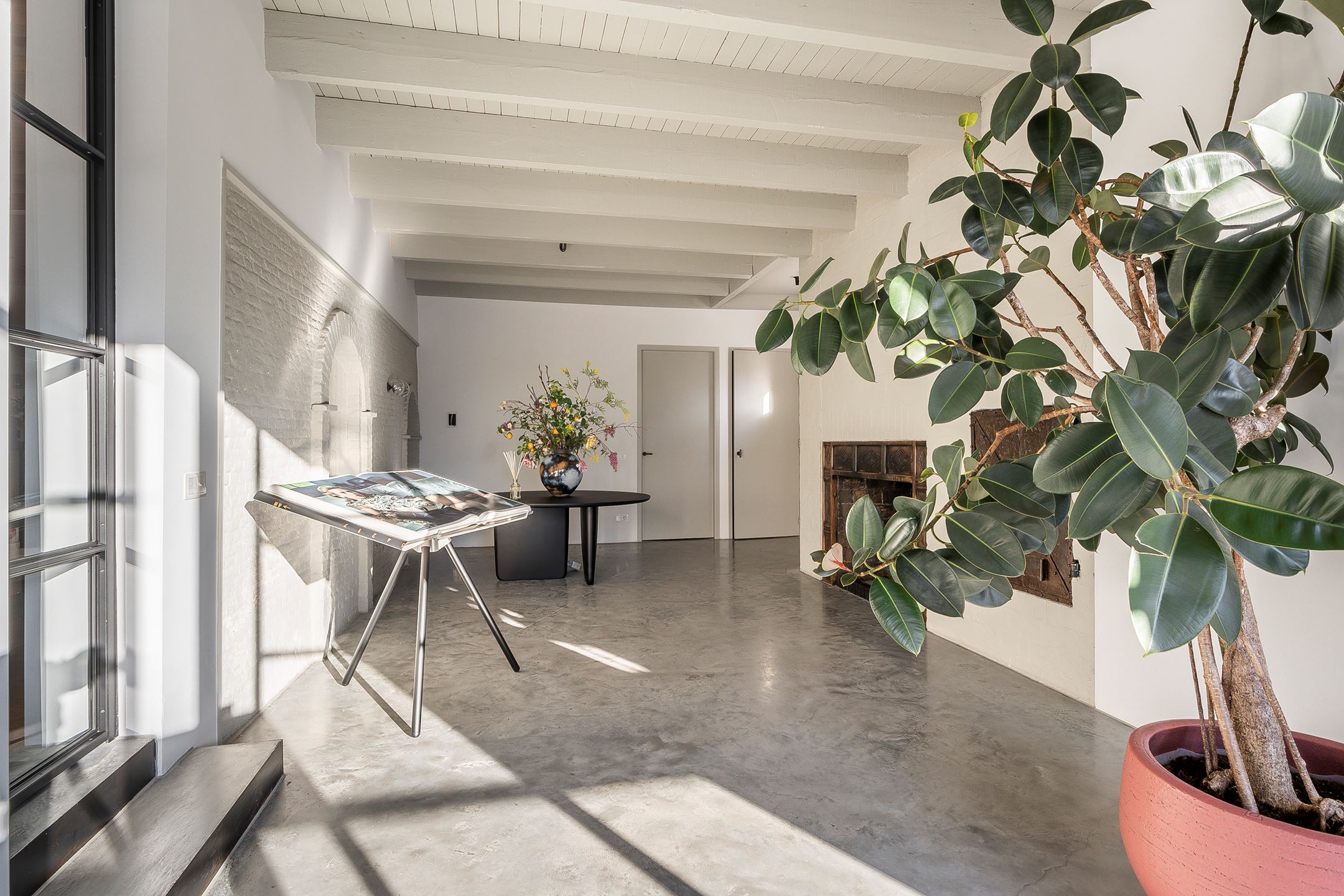 entrée sol béton ciré décoration contemporaine entrée sol béton ciré décoration contemporaine