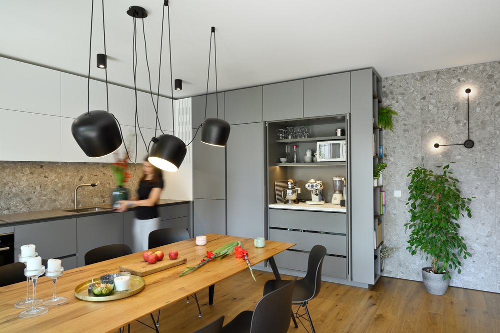 cuisine grise ouverte design cuisine grise ouverte design