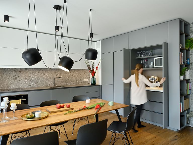 cuisine grise ouverte design cuisine grise ouverte design