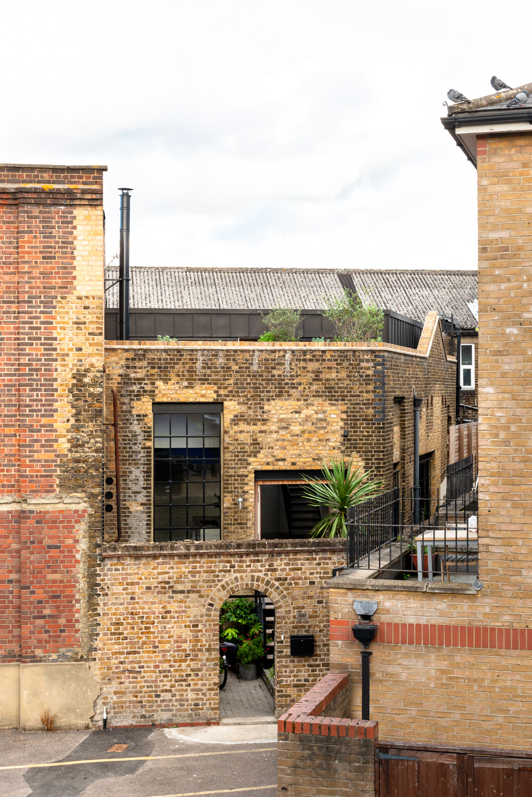 façade briques maison design à Londres