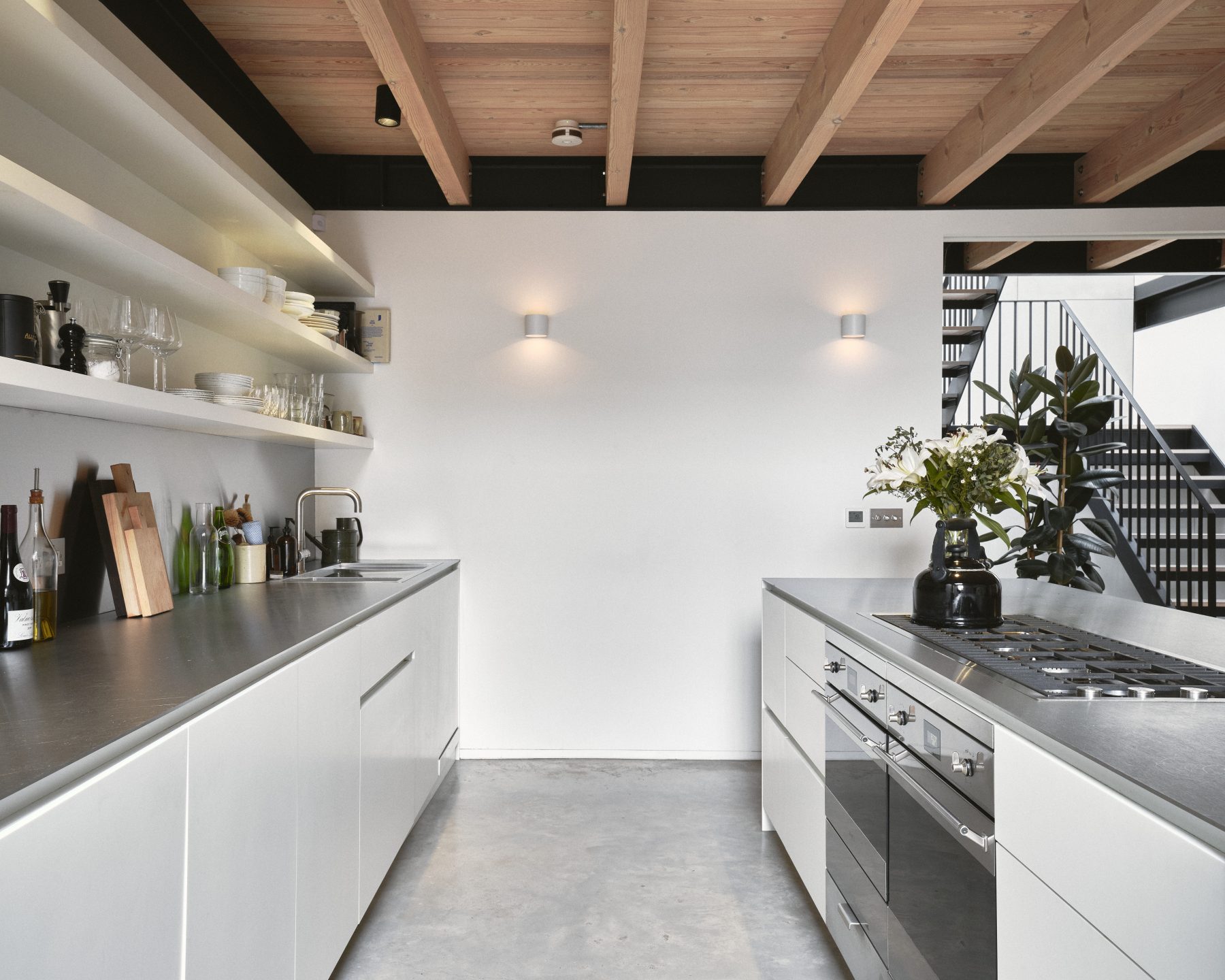 cuisine sous mezzanine maison design à Londres