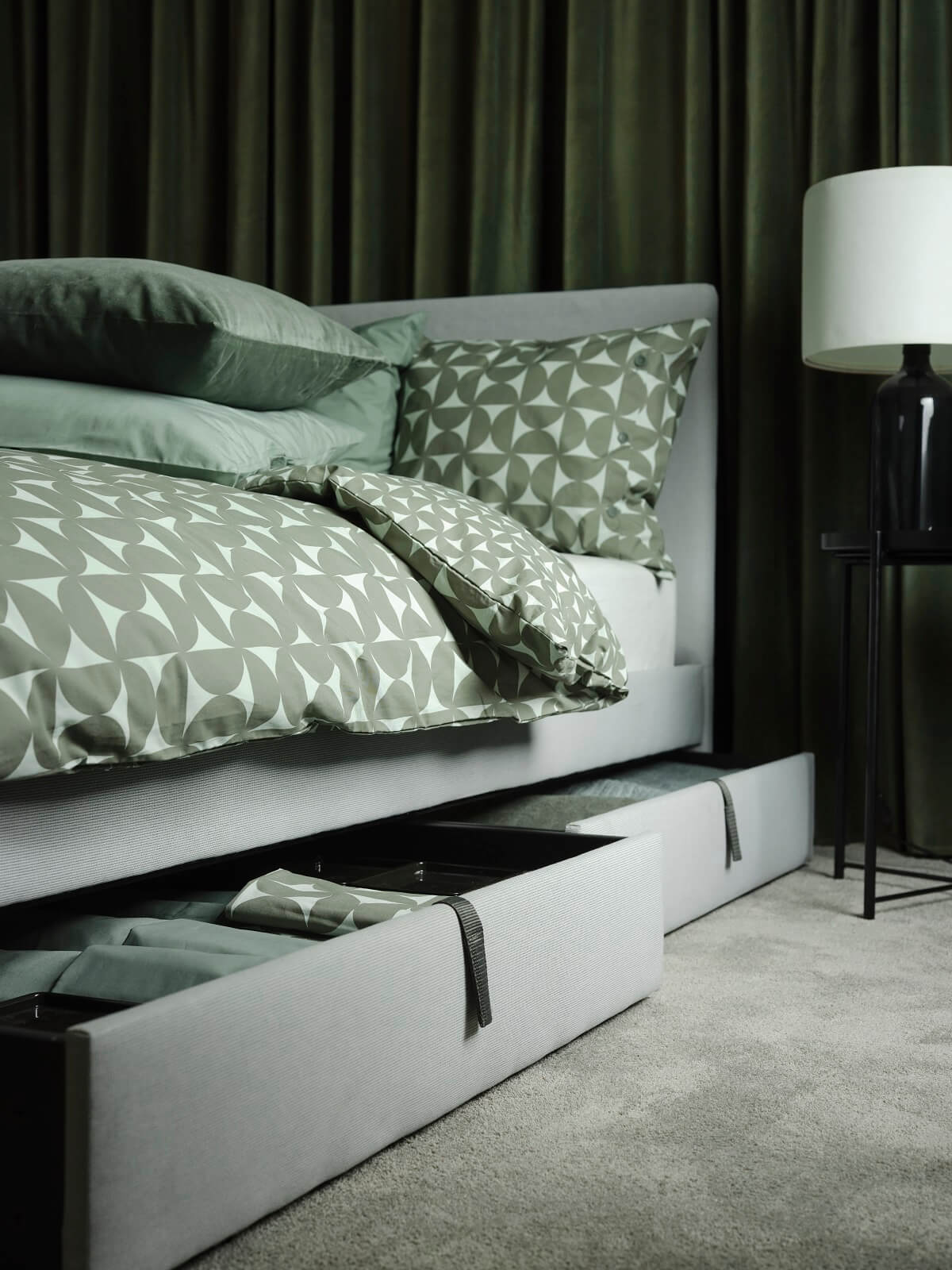 linge de lit vert graphique linge de lit vert graphique
