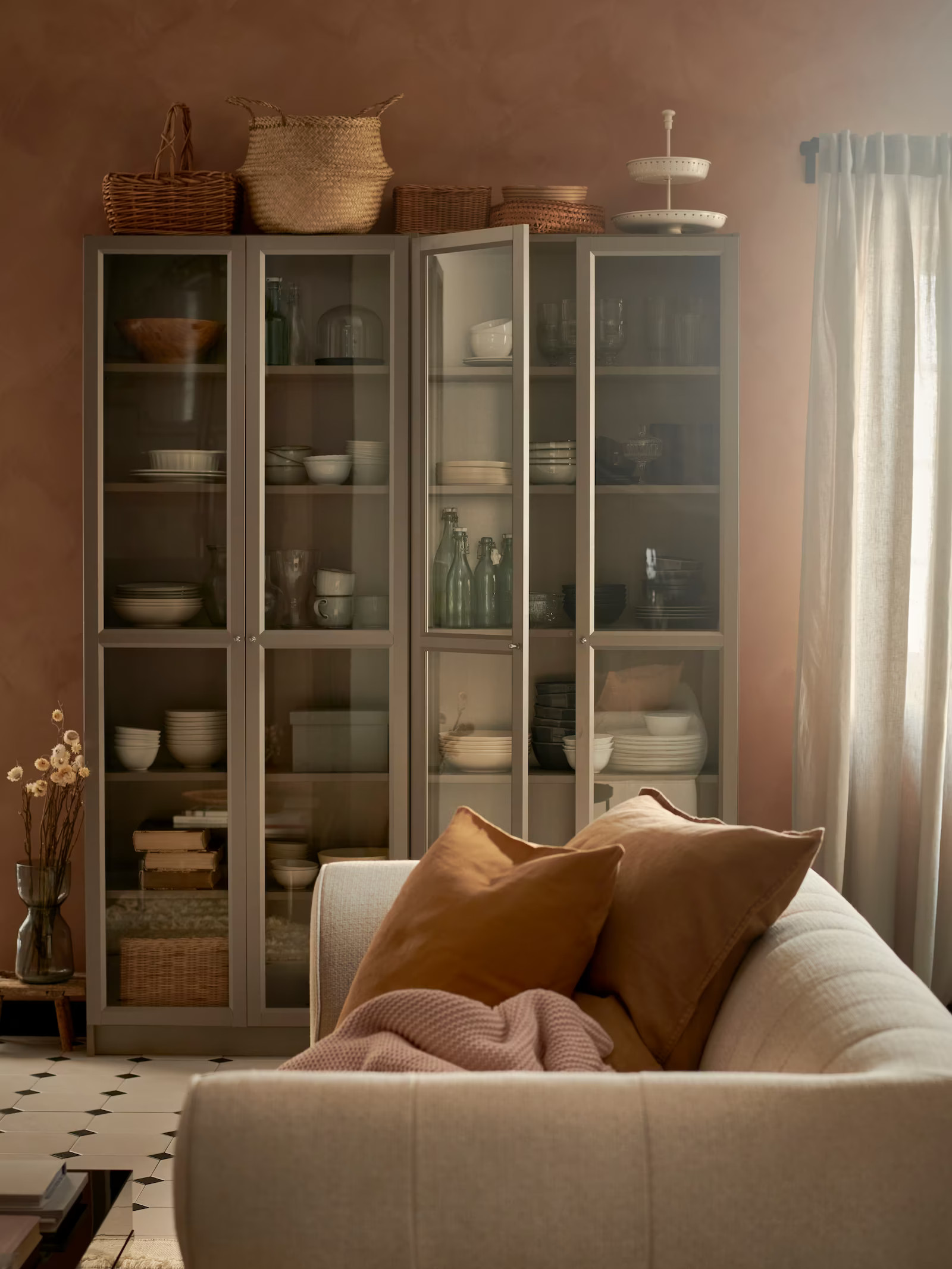 vitrine dans salon
