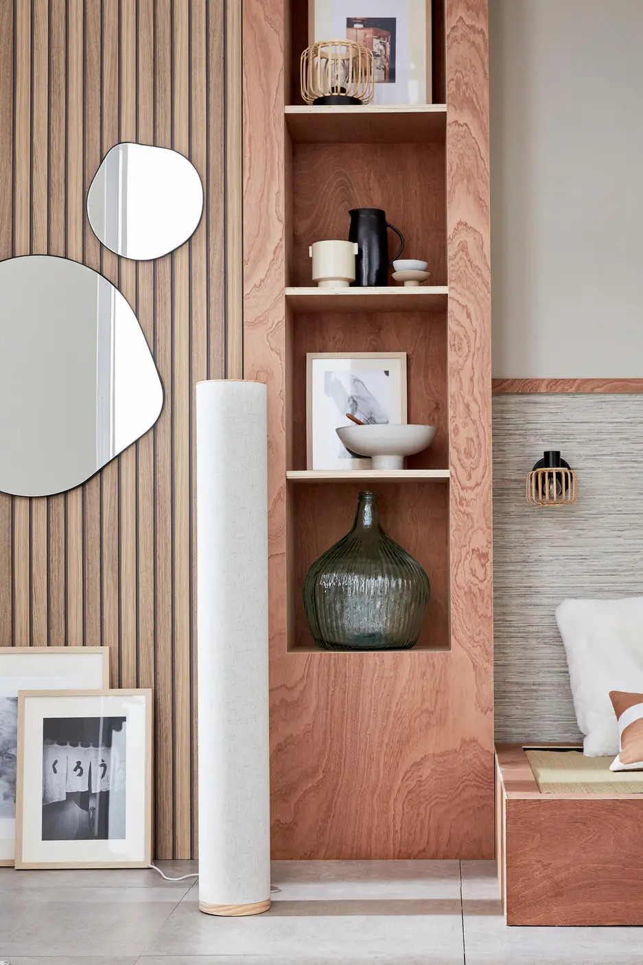 étagère bois dans salon décoration naturelle étagère bois dans salon décoration naturelle