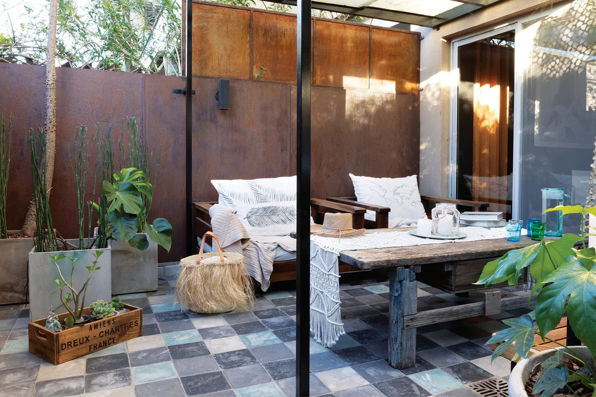 terrasse avec pergola en métal terrasse avec pergola en métal