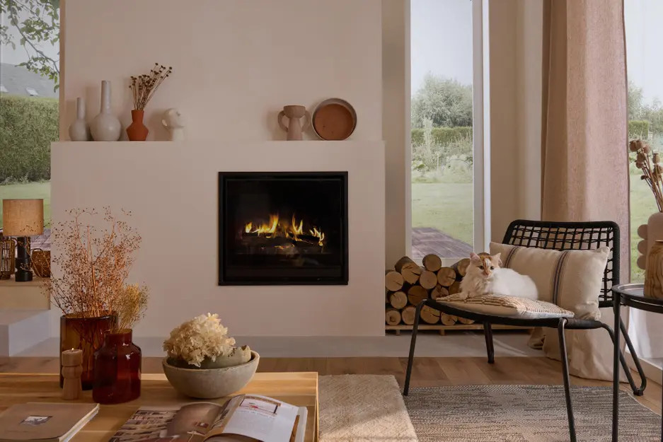 cheminée design dans salon