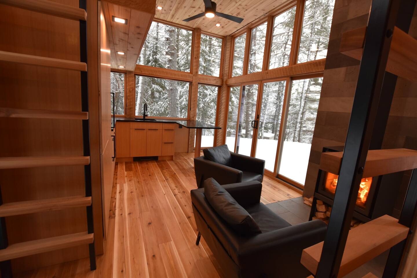 salon mini maison préfabriquée 40m2 acier et bois salon mini maison préfabriquée 40m2 acier et bois
