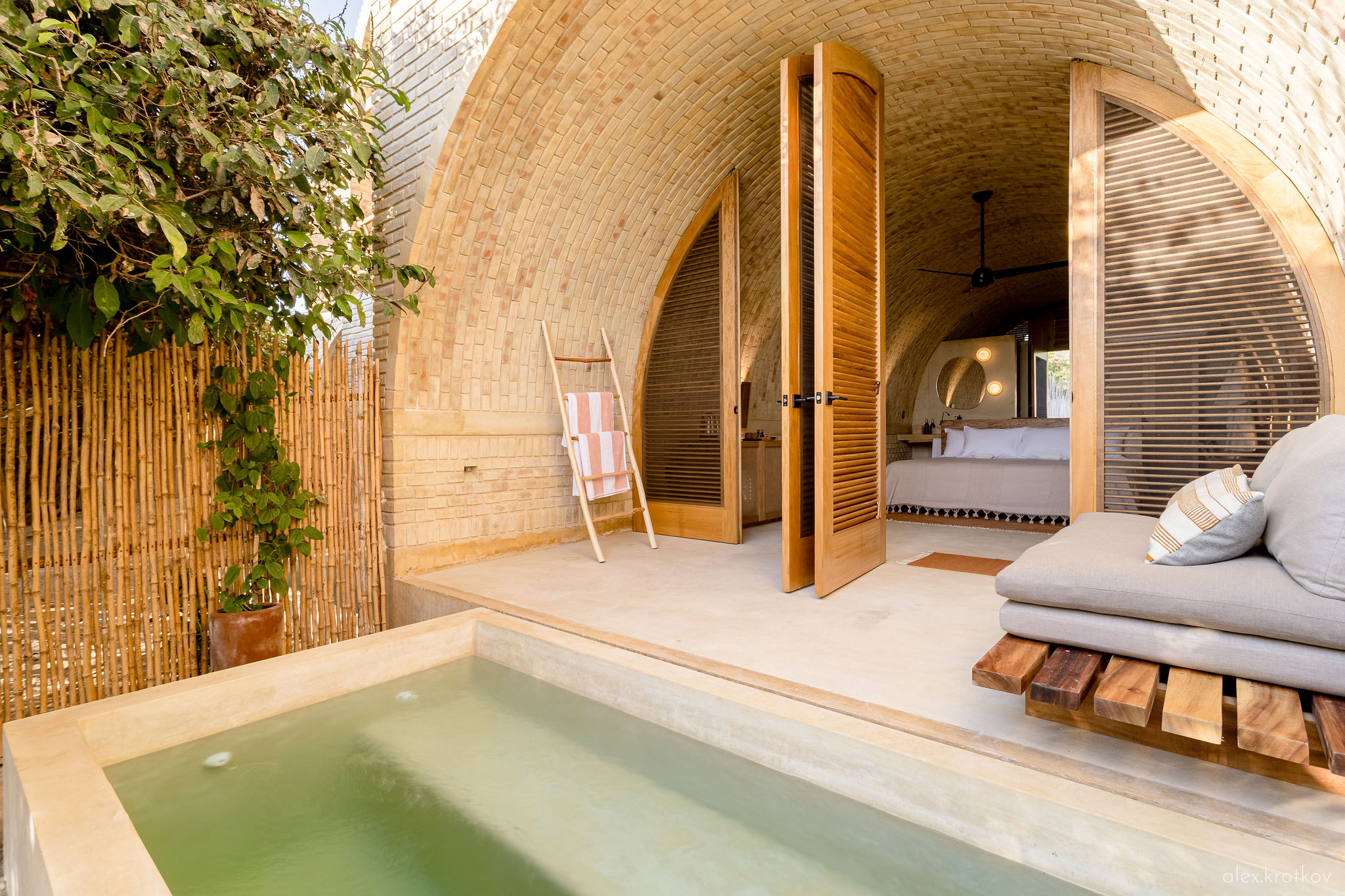 Chambre avec piscine Casona Sforza Mexique 