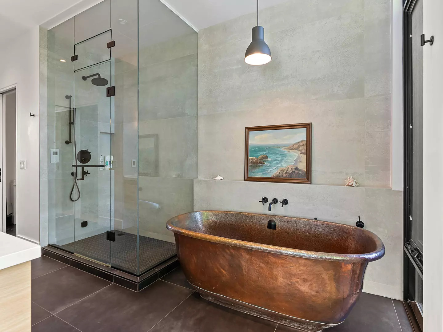 salle de bain avec baignoire cuivre maison contemporaine salle de bain avec baignoire cuivre maison contemporaine