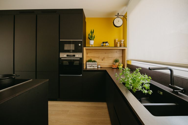 cuisine design noire et jaune cuisine design noire et jaune