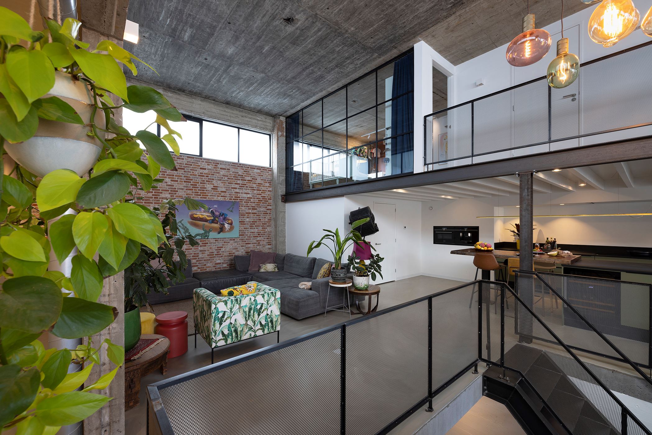 salon et cuisine loft