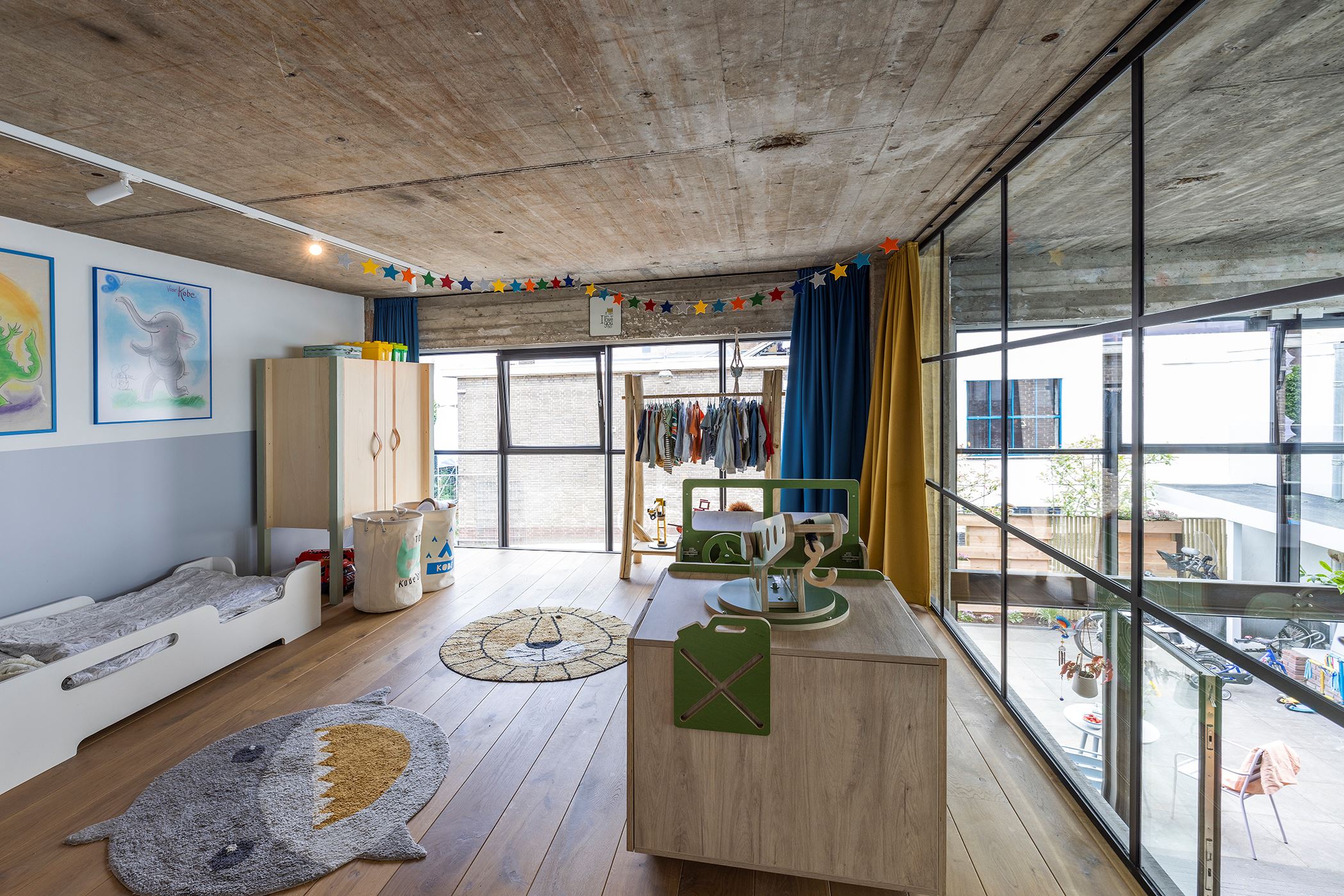 chambre enfant avec verrière