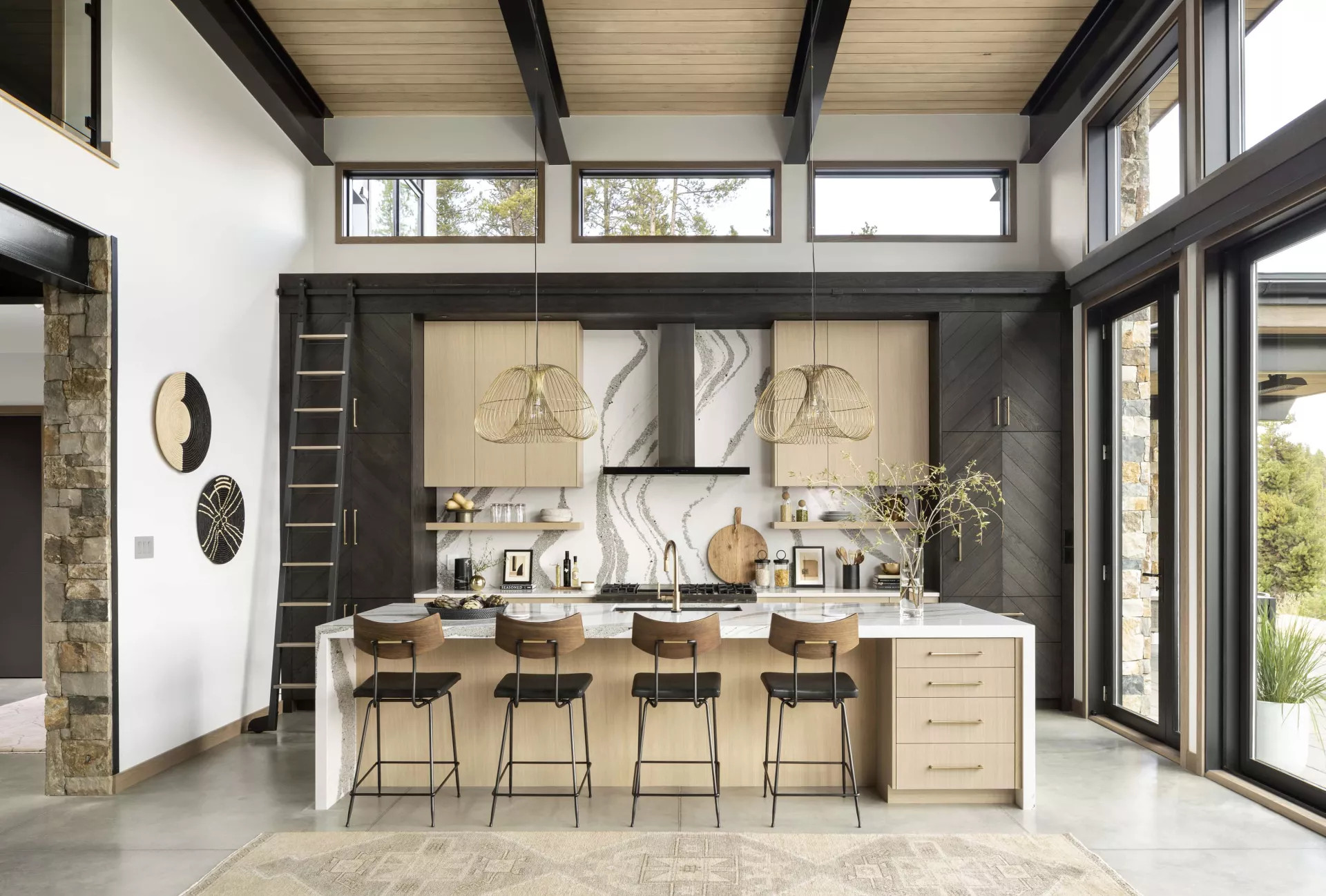 cuisine avec îlot décoration design
