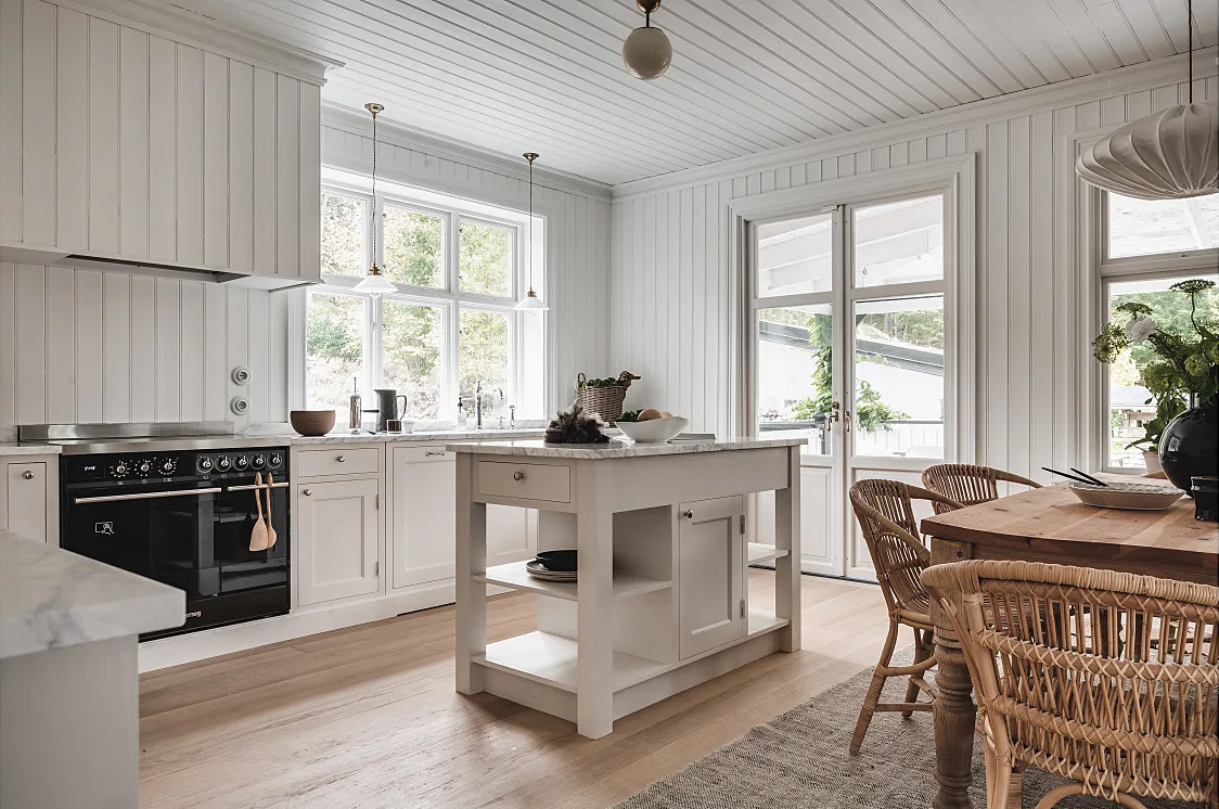 cuisine blanche type Shaker cuisine blanche type Shaker