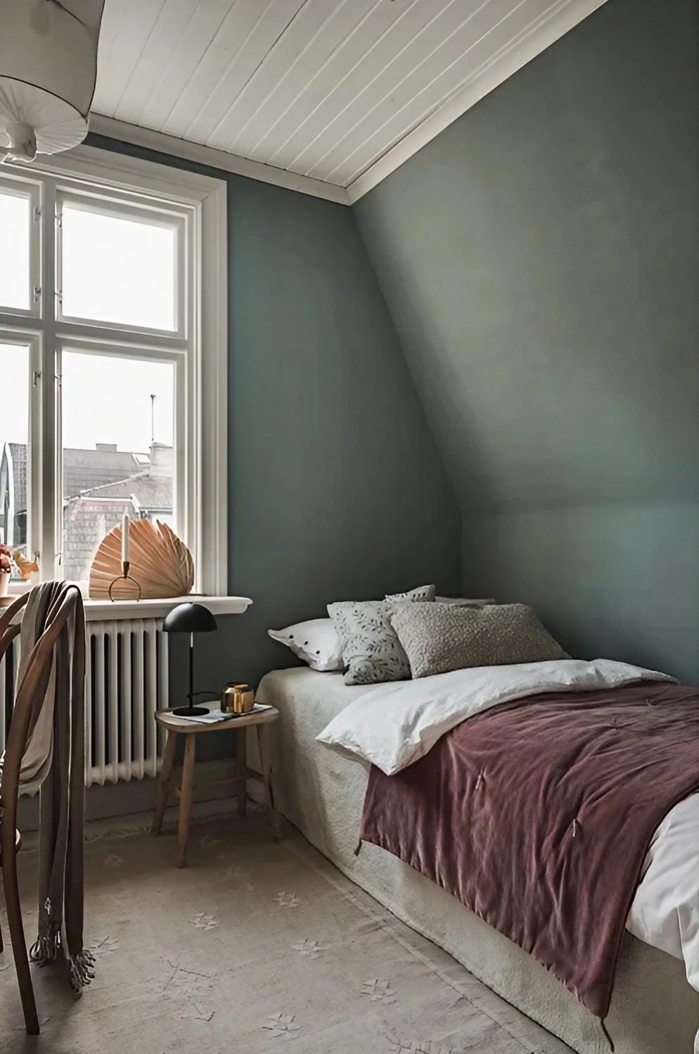 chambre mansardée verte chambre mansardée verte