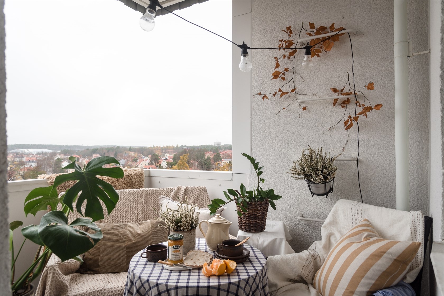 balcon décoration naturelle