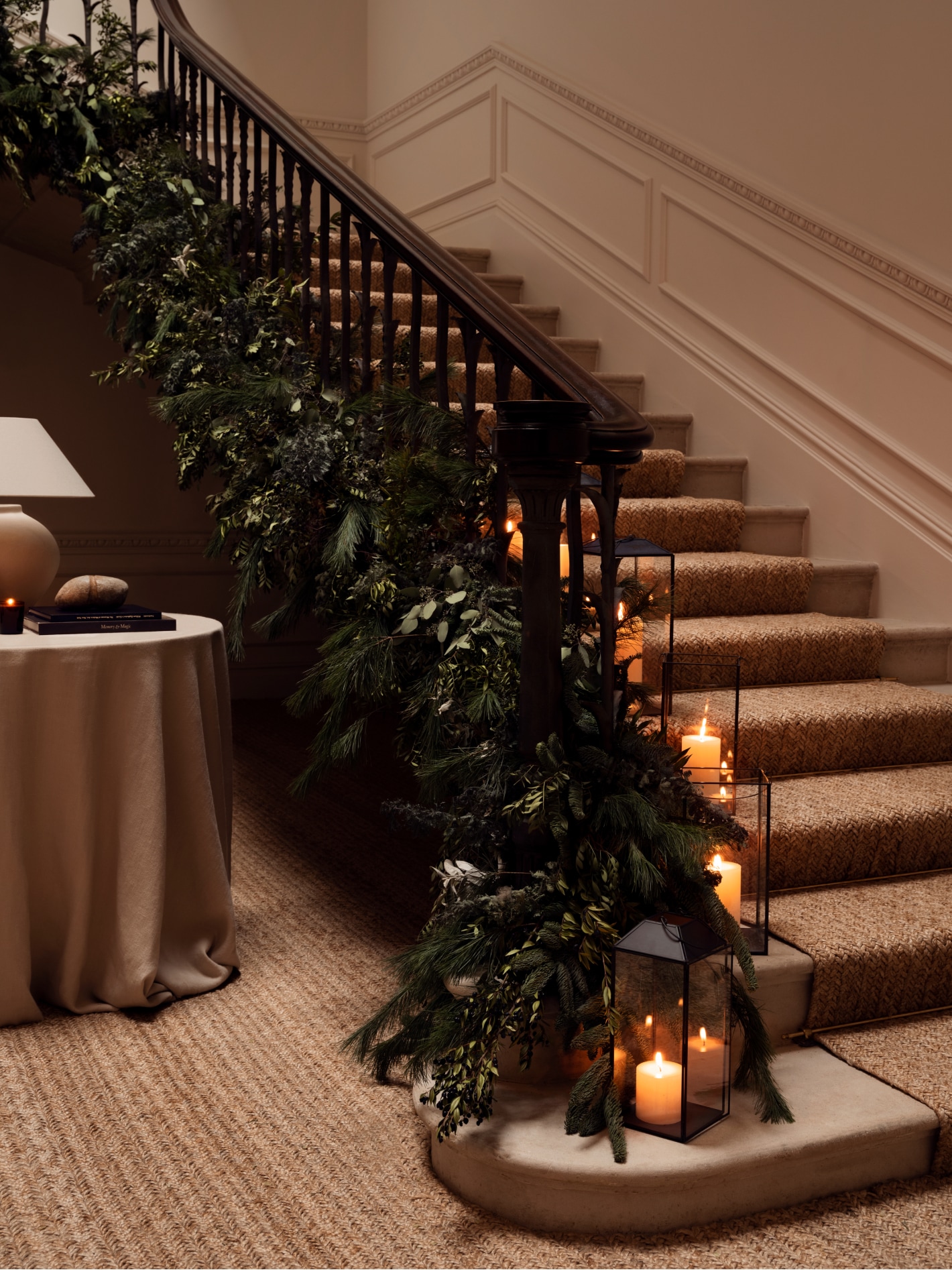 escalier décoration Noël Zara Home escalier décoration Noël Zara Home