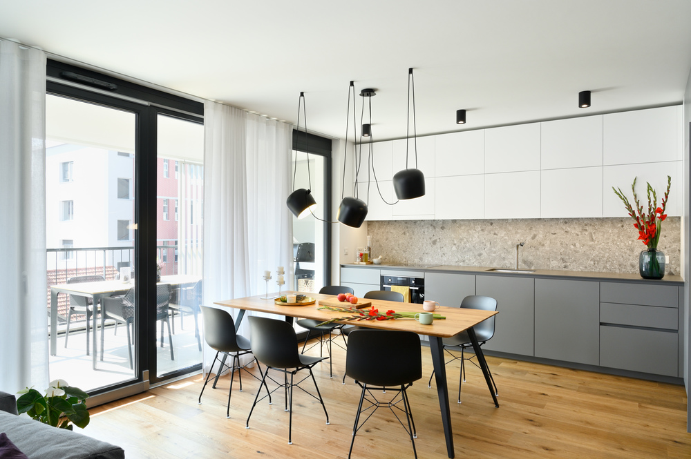 cuisine grise ouverte design cuisine grise ouverte design
