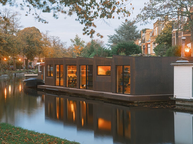 maison d'architecte flottante façade liège