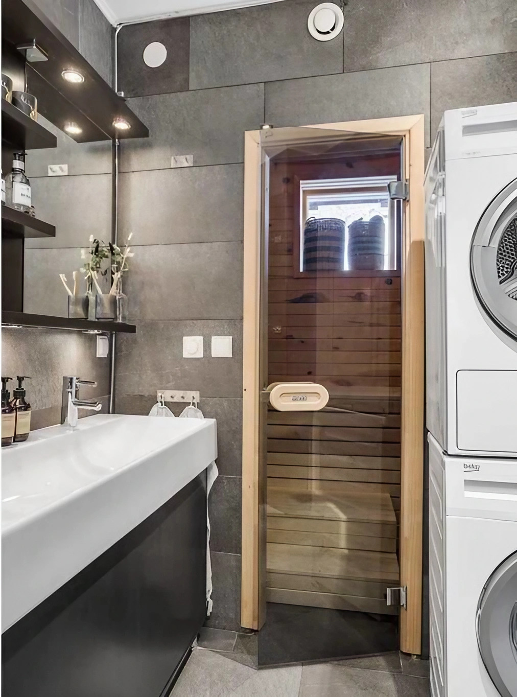 salle de bain avec sauna salle de bain avec sauna