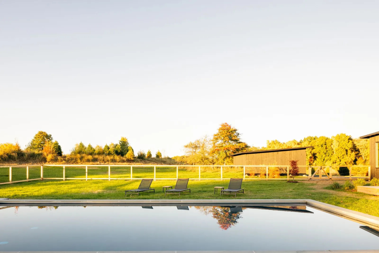 piscine sur gazon