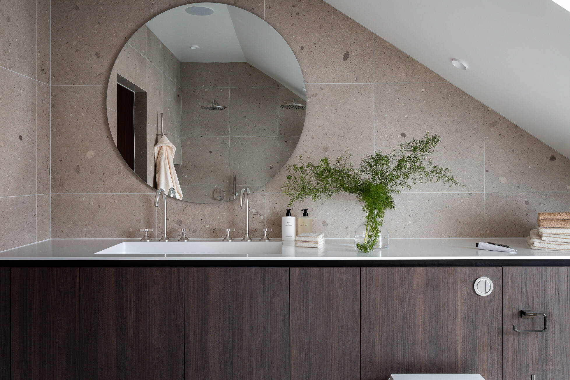 salle de bain terrazzo gris décoration design salle de bain terrazzo gris décoration design