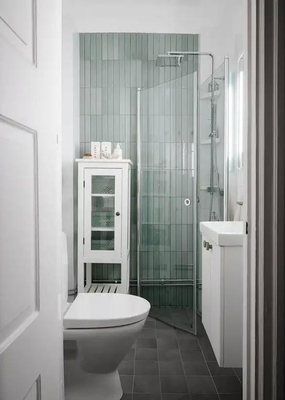 salle de bain carrelage bleu