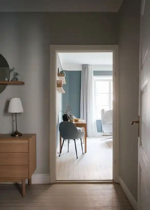 entrée avec parquet
