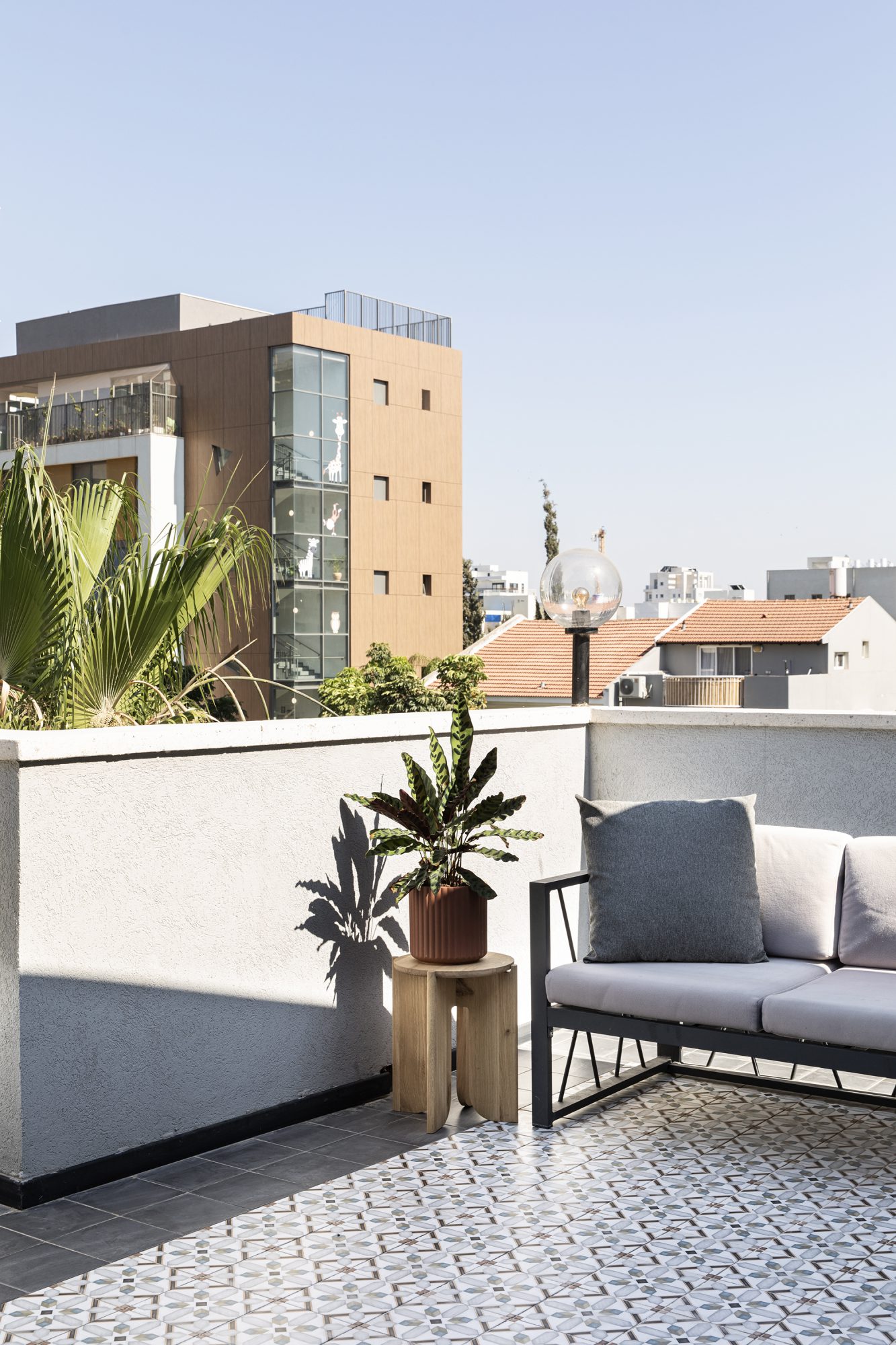terrasse sur le toit maison de ville