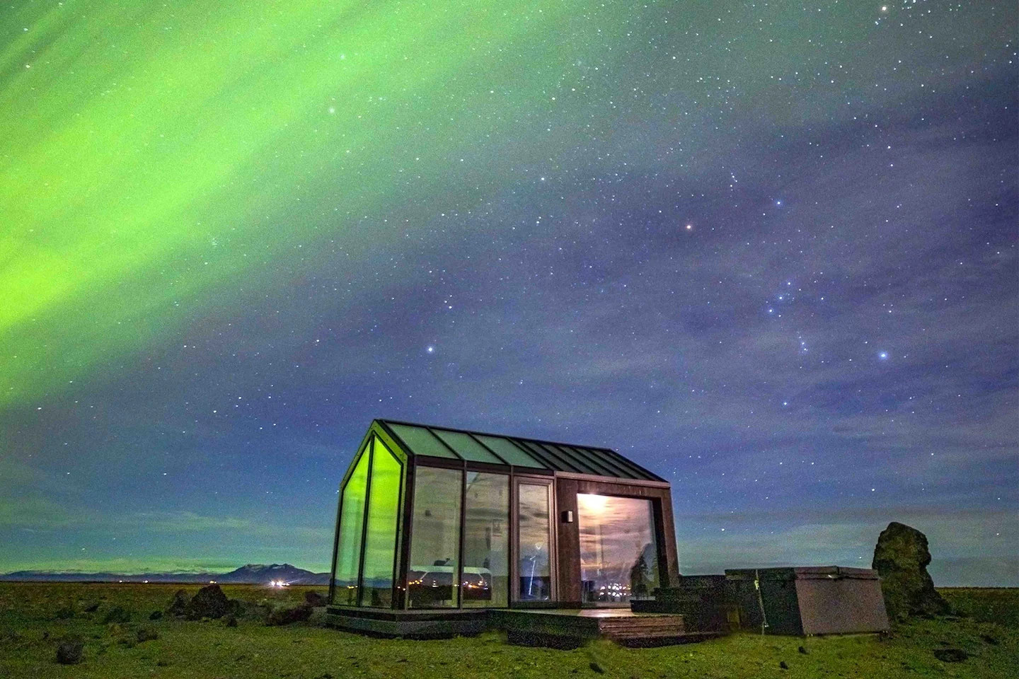 mini maison vitrée Islande mini maison vitrée Islande