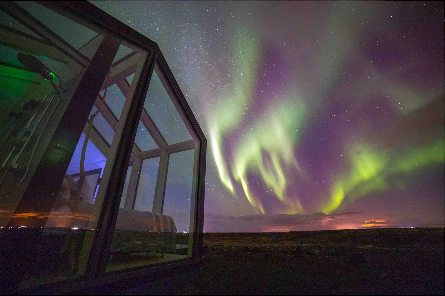 mini maison vitrée Islande mini maison vitrée Islande