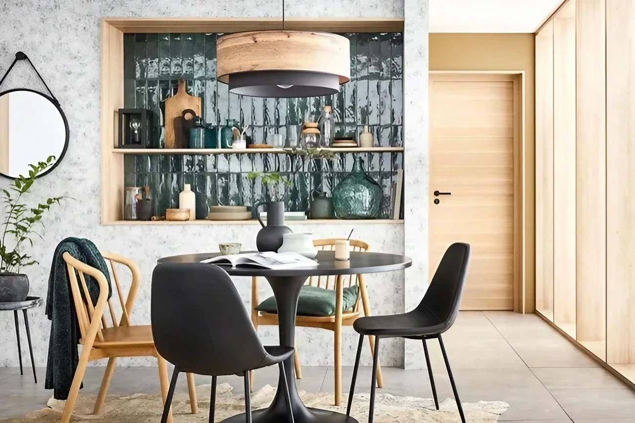 salle à manger décoration naturelle