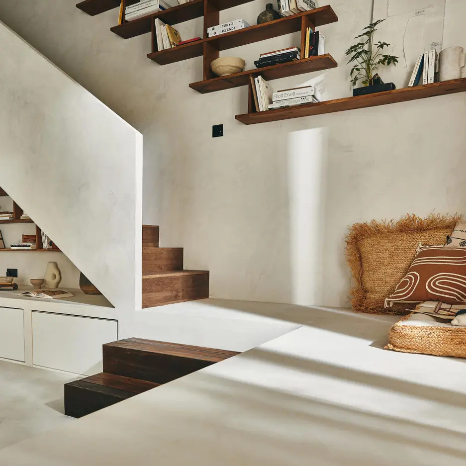 escalier marches en bois