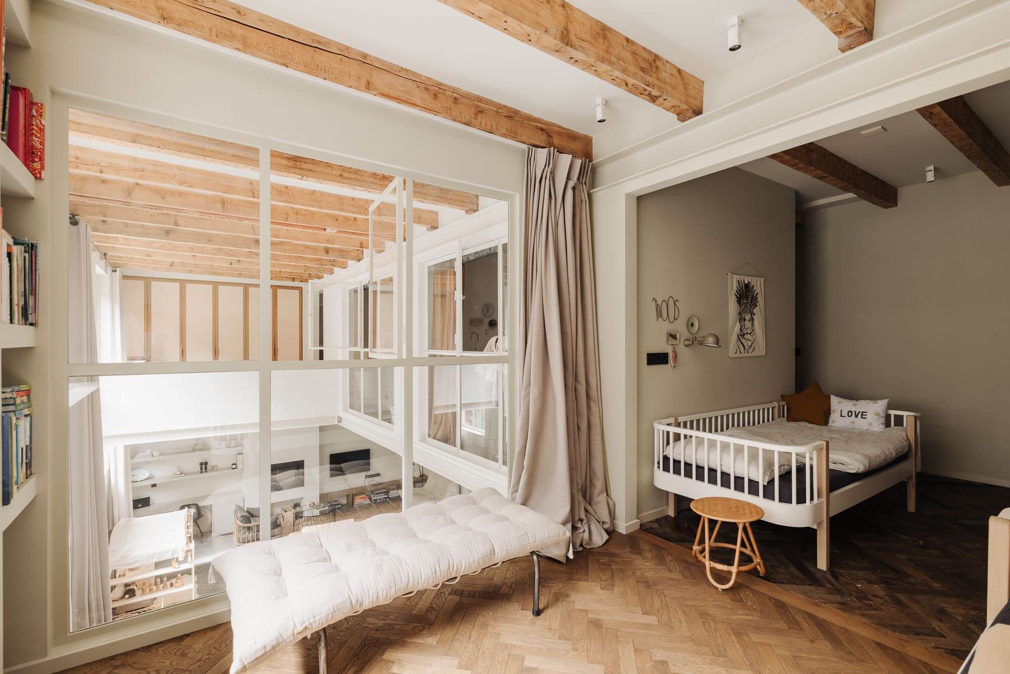 mezzanine avec verrière loft