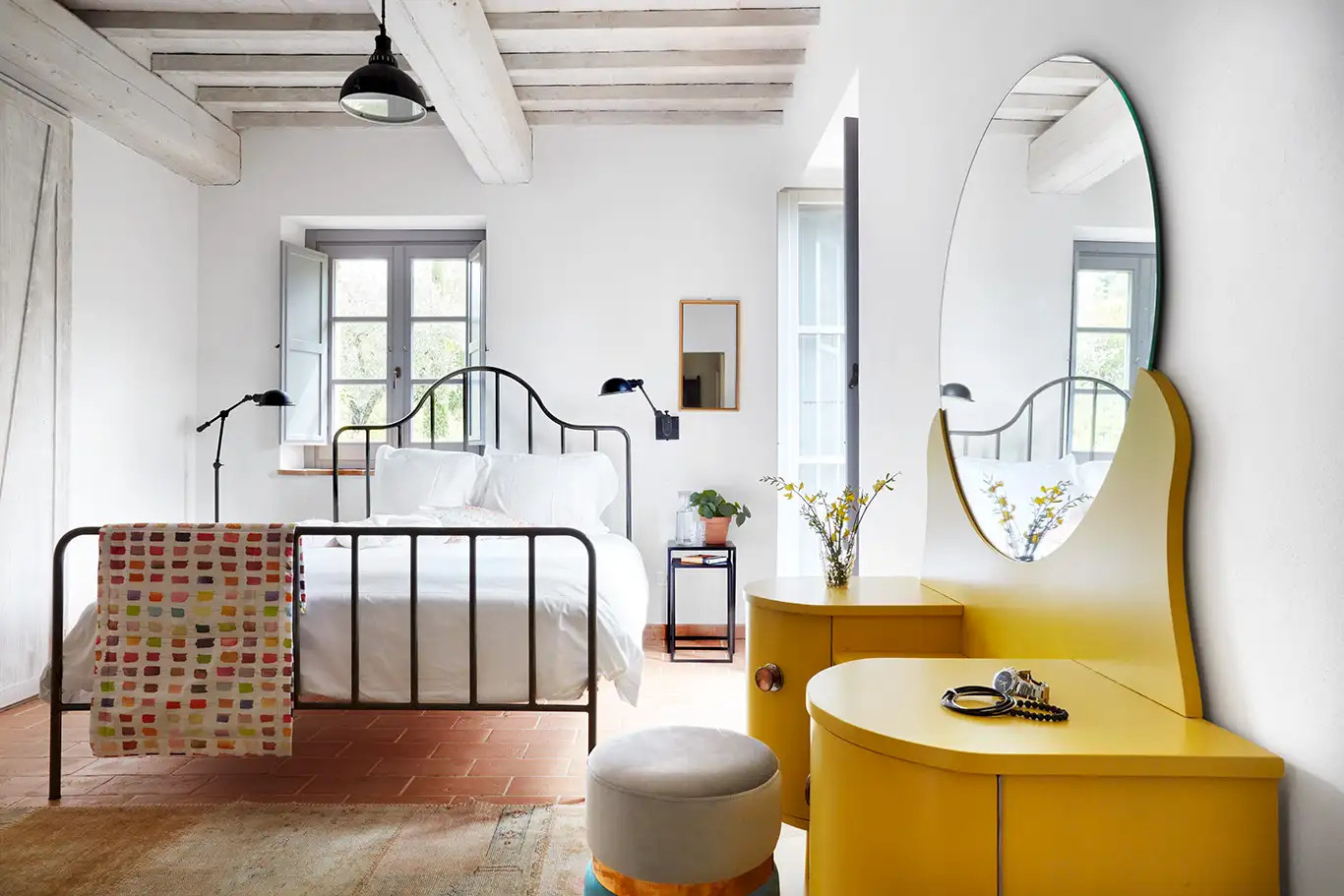 chambre rustique avec poutres blanches chambre rustique avec poutres blanches