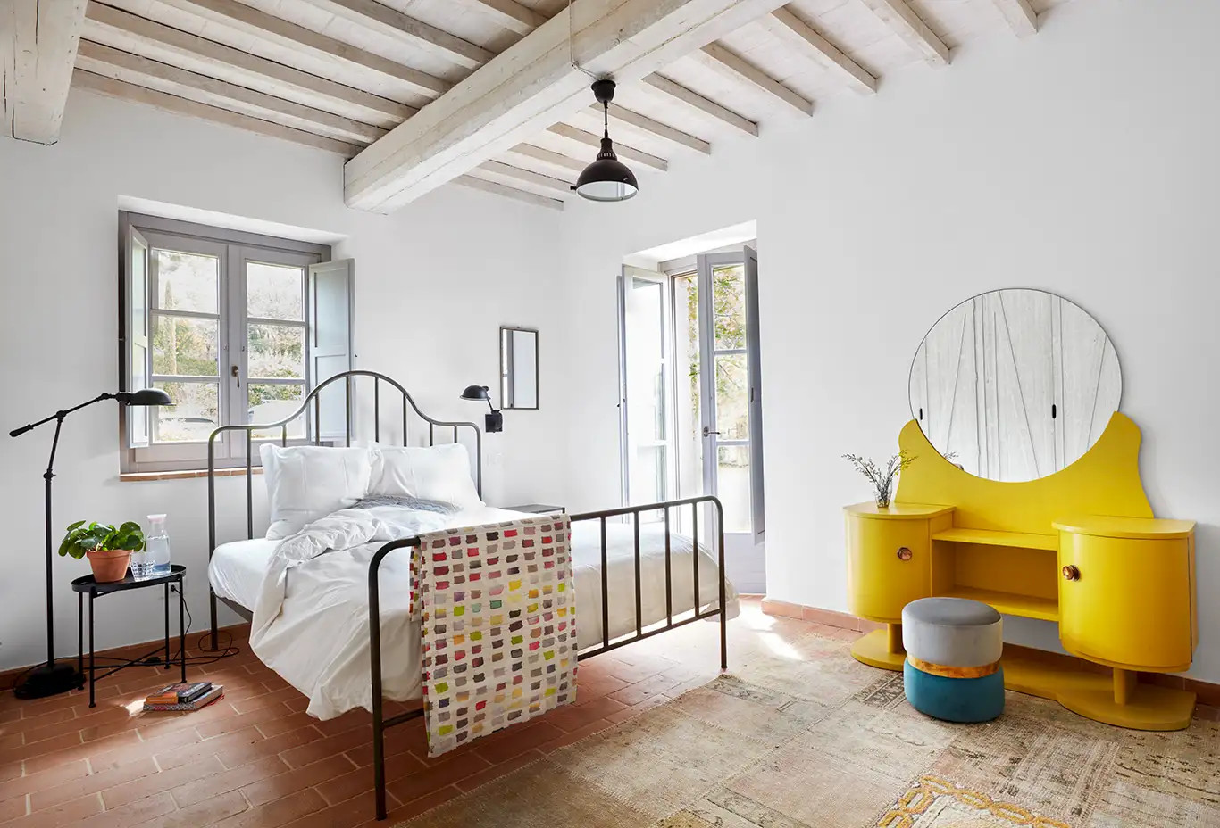 chambre rustique avec poutres blanches chambre rustique avec poutres blanches