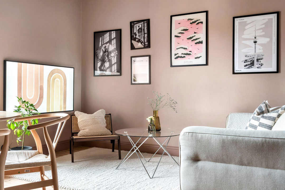salon décoration scandinave pastel rose salon décoration scandinave pastel rose