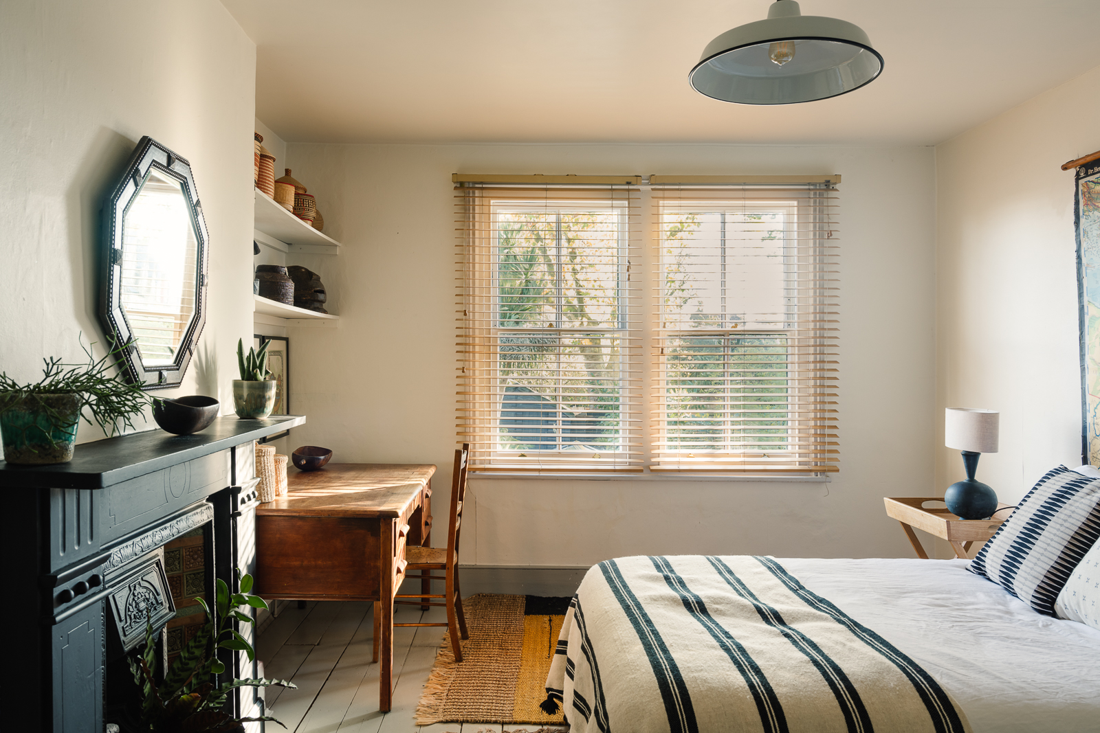 chambre avec cheminée