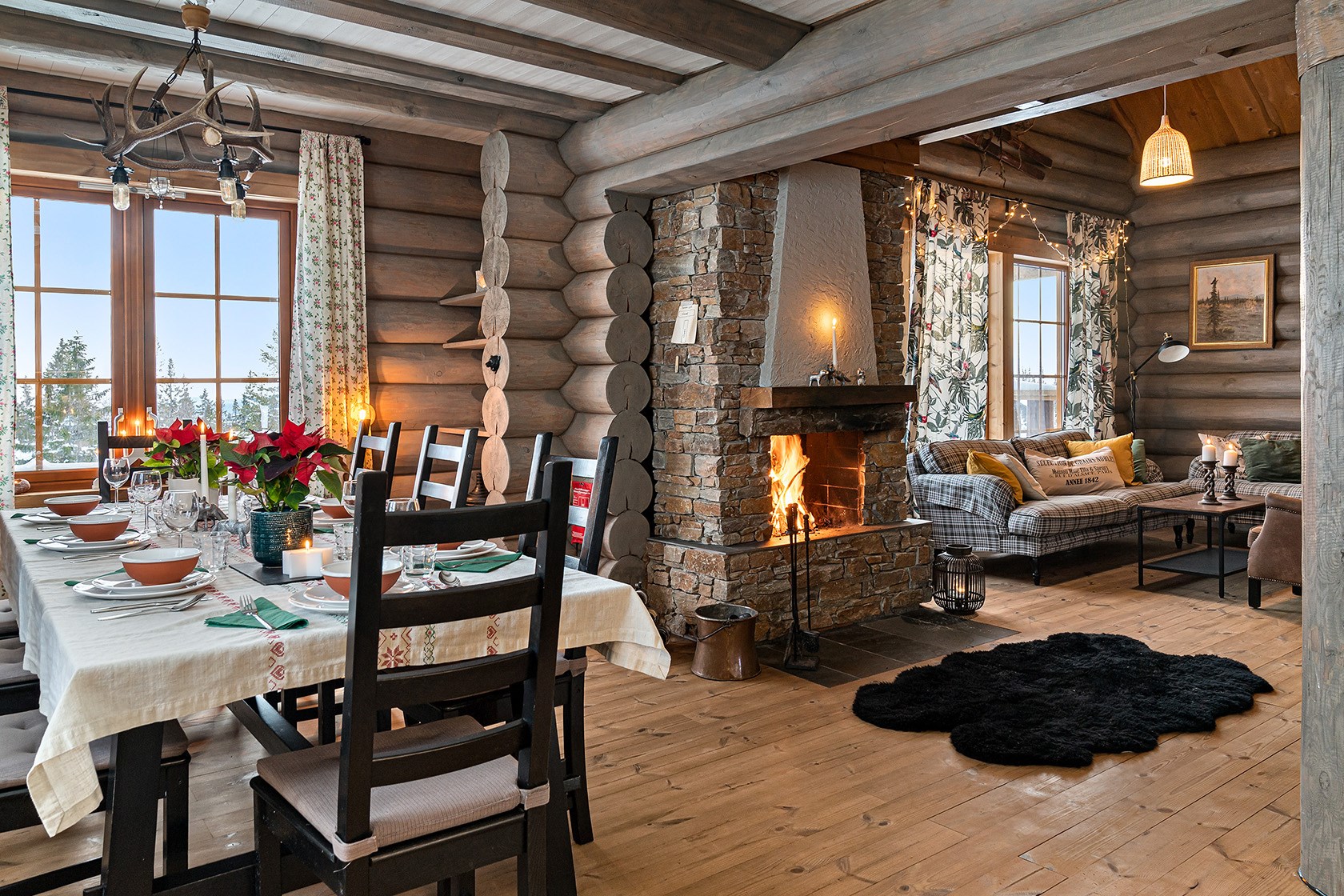 salon avec cheminée chalet en rondins salon avec cheminée chalet en rondins