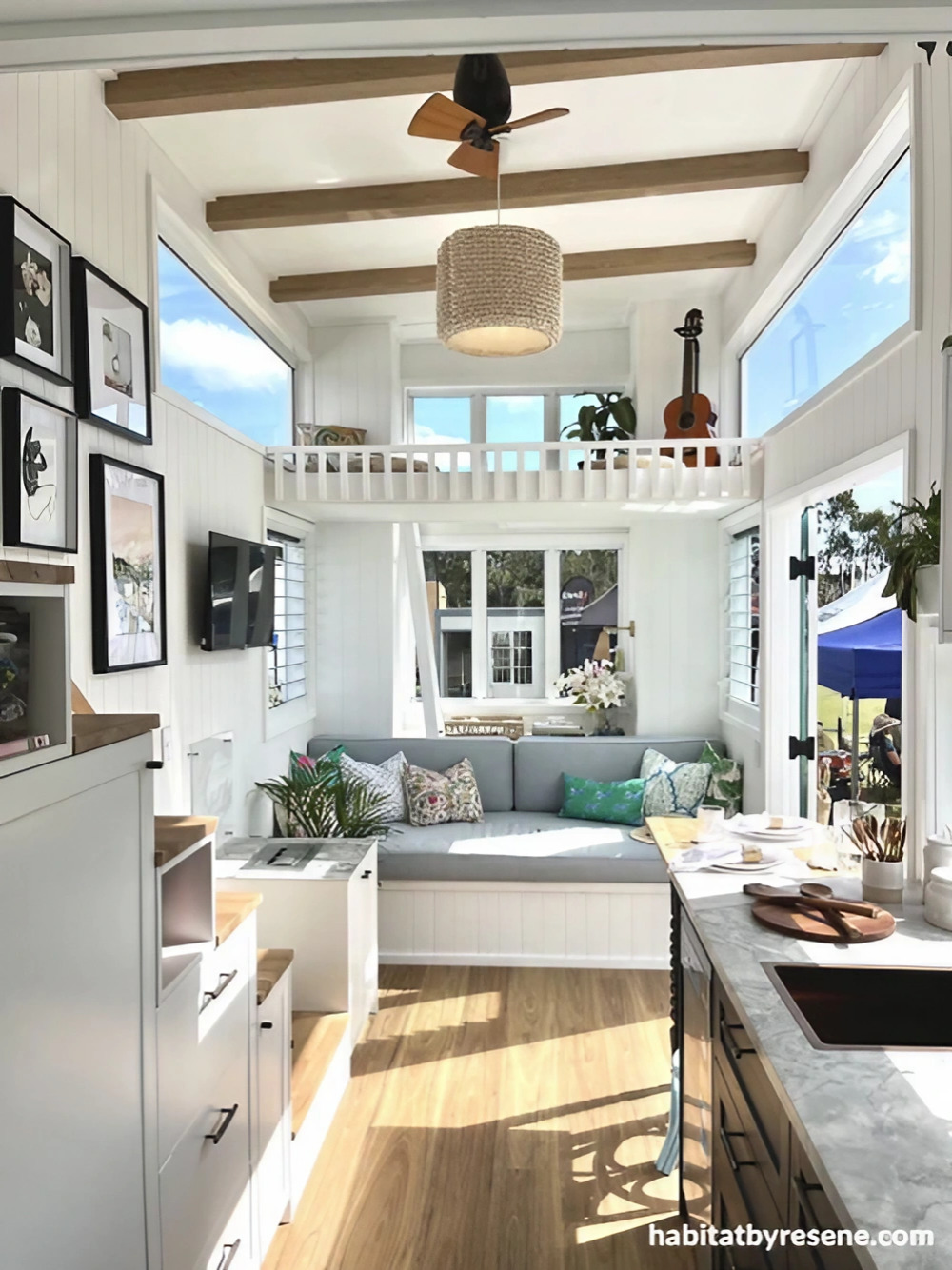 salon tiny house décoration hamptons salon tiny house décoration hamptons
