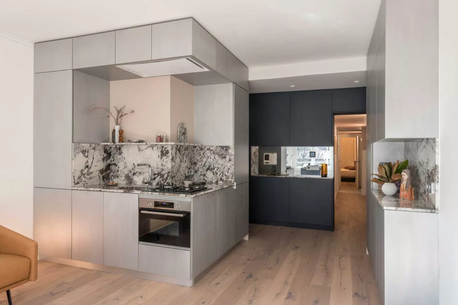 cuisine design grise en angle cuisine design grise en angle